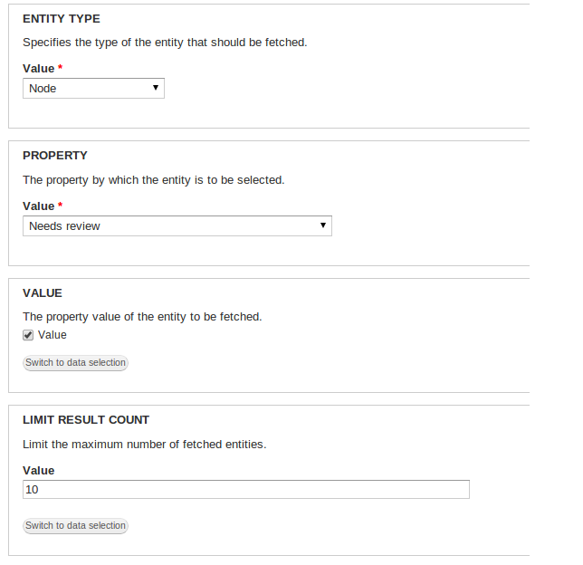 Rules Entity Query Example