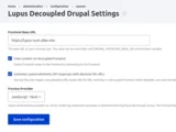 Lupus Decoupled Settings