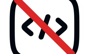 no-code symbol