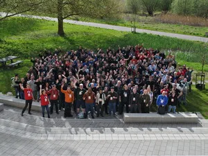Group photo at Drupal Dev Days Leuven